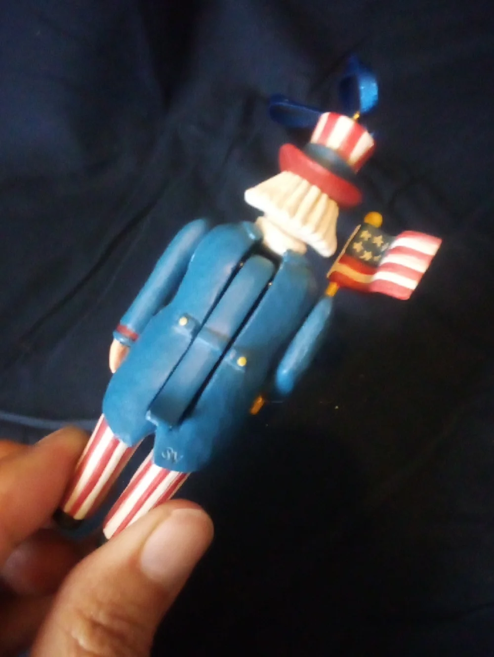 Patriotic Hallmark Uncle Sam tin 1984 And nutcracker 2003